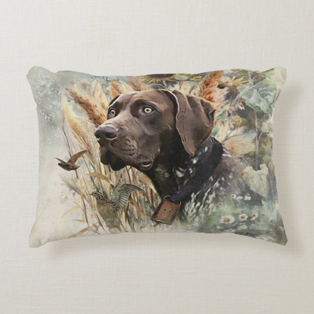 German Shorthaired Pointer Decorative Cushion (Front)