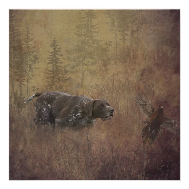 German Shorthaired Pointer ,Deutsch Kurzhaar Tapes Poster (Front)