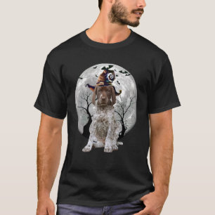German Shorthaired Pointer Dog And Moon Halloween T-Shirt