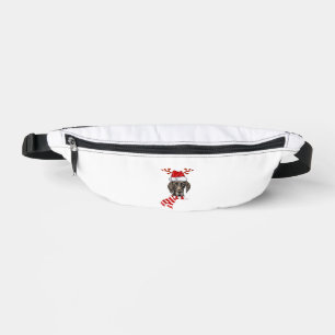 German Shorthaired Pointer Dog Antlers Santa Chris Bum Bags