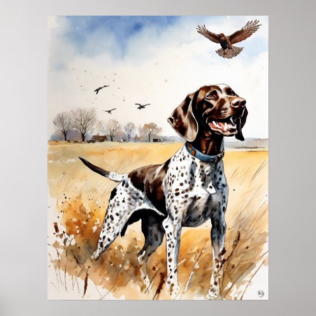 German Shorthaired Pointer - Dog Art Print (Front)