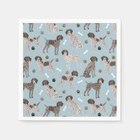 German Shorthaired Pointer Dog Bone and Paw Print 