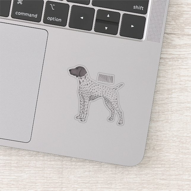 German Shorthaired Pointer dog cartoon (Detail)