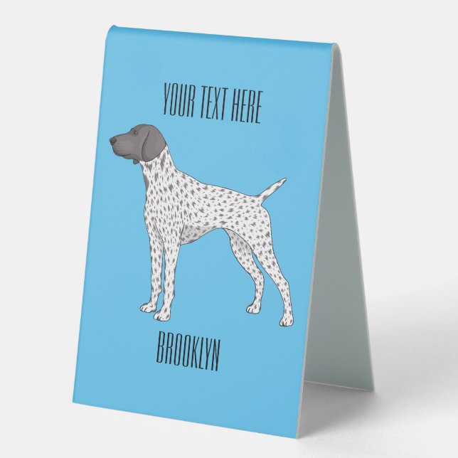 German Shorthaired Pointer dog cartoon  (Front)