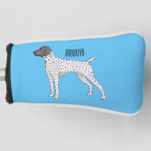 German Shorthaired Pointer dog cartoon Golf Head Cover