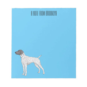German Shorthaired Pointer dog cartoon Notepad