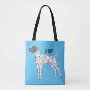 German Shorthaired Pointer dog cartoon Tote Bag