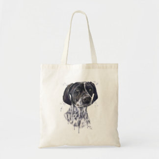 German Shorthaired pointer dog design tote bag