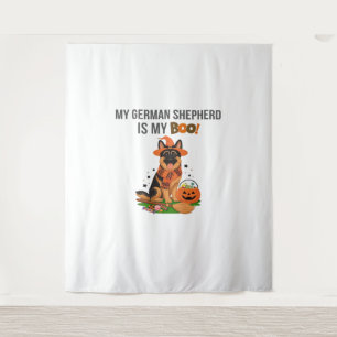 German Shorthaired Pointer Dog – Halloween Moon Si Tapestry