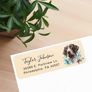 German Shorthaired Pointer Dog Return Address Label