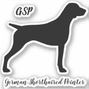 German Shorthaired Pointer Dog Silhouette GSP