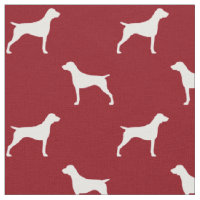 German Shorthaired Pointer Dog Silhouettes Red