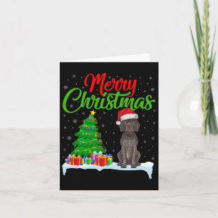 German Shorthaired Pointer Dog Xmas Tree Lights Do Card