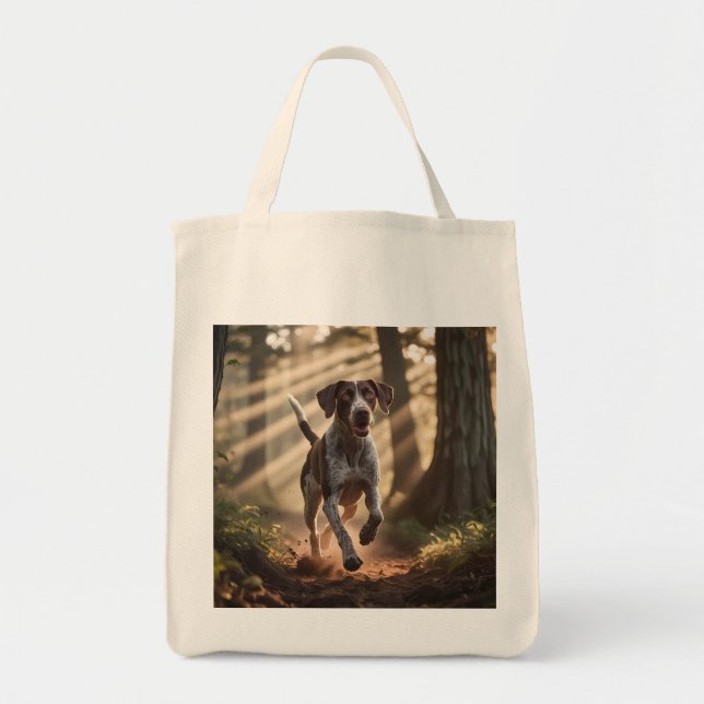 German Shorthaired Pointer Elegant GroceryTote Bag (Front)