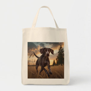 German Shorthaired Pointer Elegant GroceryTote Bag