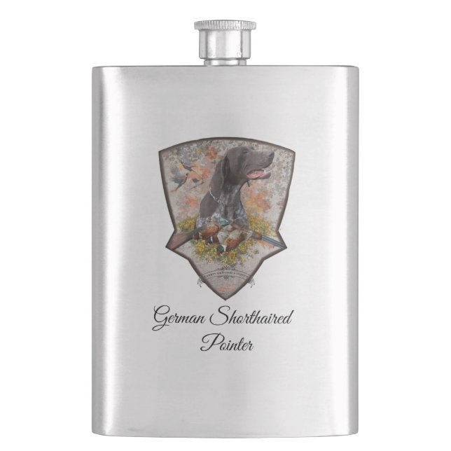 German Shorthaired Pointer Flask (Front)