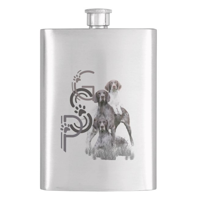 German Shorthaired Pointer Flask (Front)