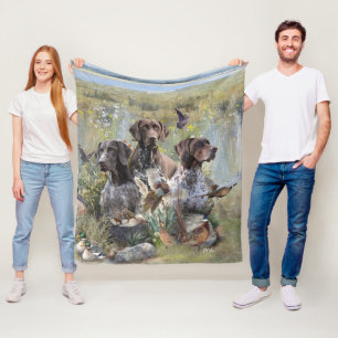 German Shorthaired Pointer Fleece Blanket