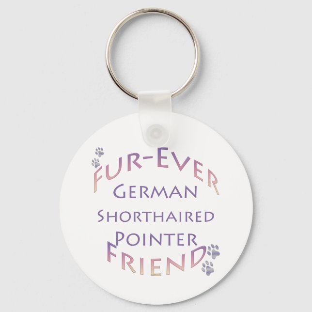 German Shorthaired Pointer Furever Key Ring (Front)