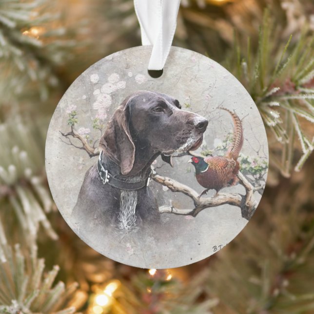 german shorthaired pointer, gsp ornament (Tree)
