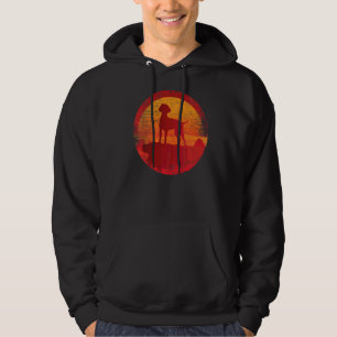 German Shorthaired Pointer Gsp Retro Sunset Hoodie