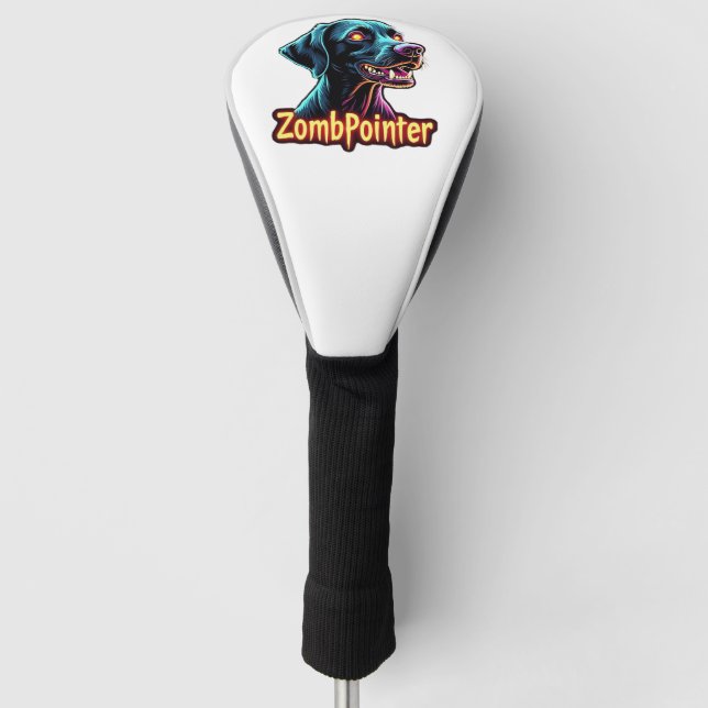 German Shorthaired Pointer GSP Zombie Dog Hallowee Golf Head Cover (Front)