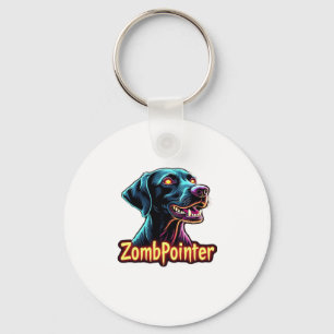 German Shorthaired Pointer GSP Zombie Dog Hallowee Key Ring