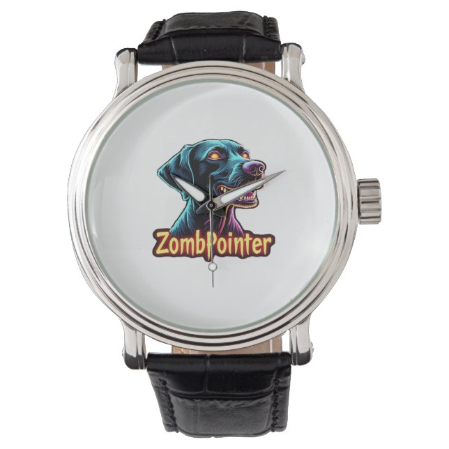 German Shorthaired Pointer GSP Zombie Dog Hallowee Watch (Front)