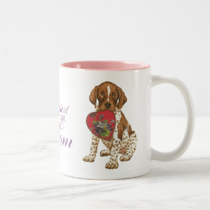German Shorthaired Pointer Heart Mum Two-Tone Coffee Mug