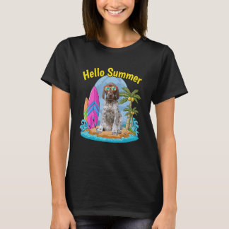 German Shorthaired Pointer Hello Summer Dog  Vacat T-Shirt