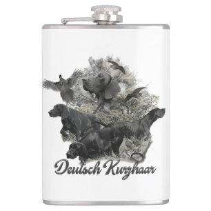 German Shorthaired pointer   Hip Flask