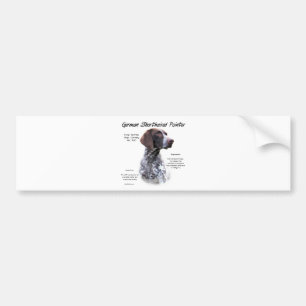 German Shorthaired Pointer History Design Bumper Sticker