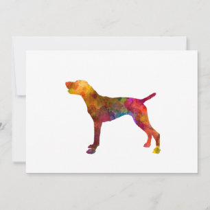 German Shorthaired Pointer in watercolor