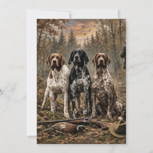 German Shorthaired Pointer  Invitation