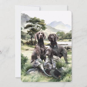German Shorthaired Pointer  Invitation