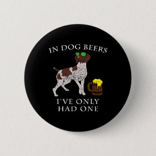 German Shorthaired Pointer Irish St Patrick Day 6 Cm Round Badge