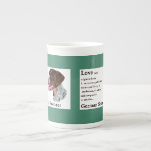 German Shorthaired Pointer Love Is Bone China Mug