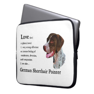 German Shorthaired Pointer Love Is Laptop Sleeve