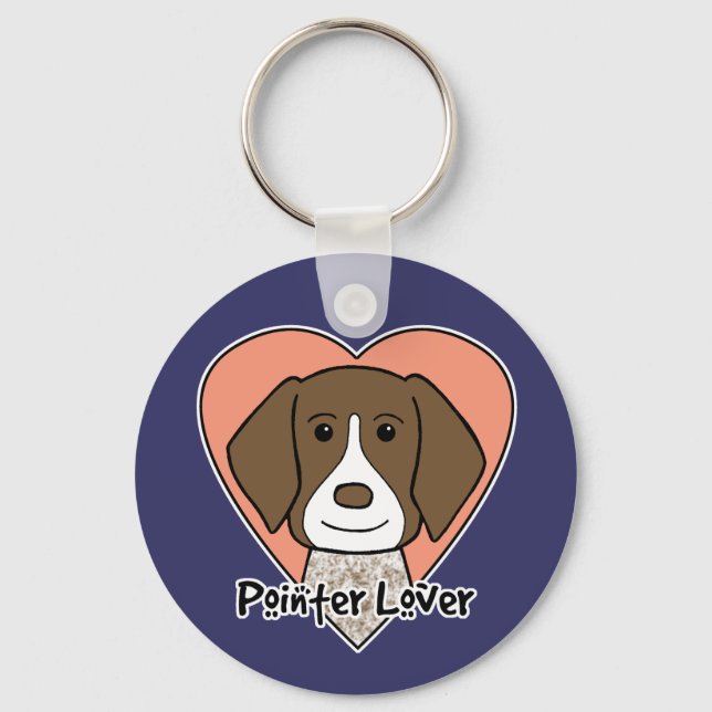 German Shorthaired Pointer Lover Key Ring (Front)
