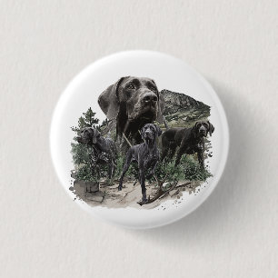 German Shorthaired Pointer Lovers 3 Cm Round Badge