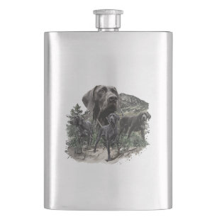 German Shorthaired Pointer Lovers Hip Flask