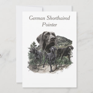 German Shorthaired Pointer Lovers Invitation