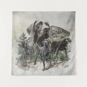 German Shorthaired Pointer Lovers Tapestry