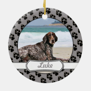 German Shorthaired Pointer - Luke - Riley Ceramic Tree Decoration