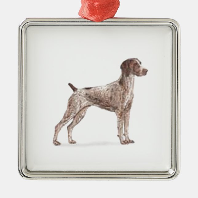 German Shorthaired Pointer Metal Tree Decoration (Front)