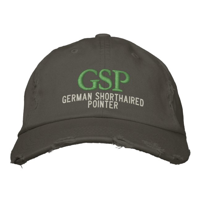 German Shorthaired Pointer Monogram Embroidered Hat (Front)