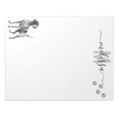 German Shorthaired Pointer Monogram Personalised  Notepad (Front)