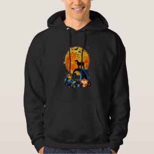 German Shorthaired Pointer Moon Cliff Pumpkin Hall Hoodie