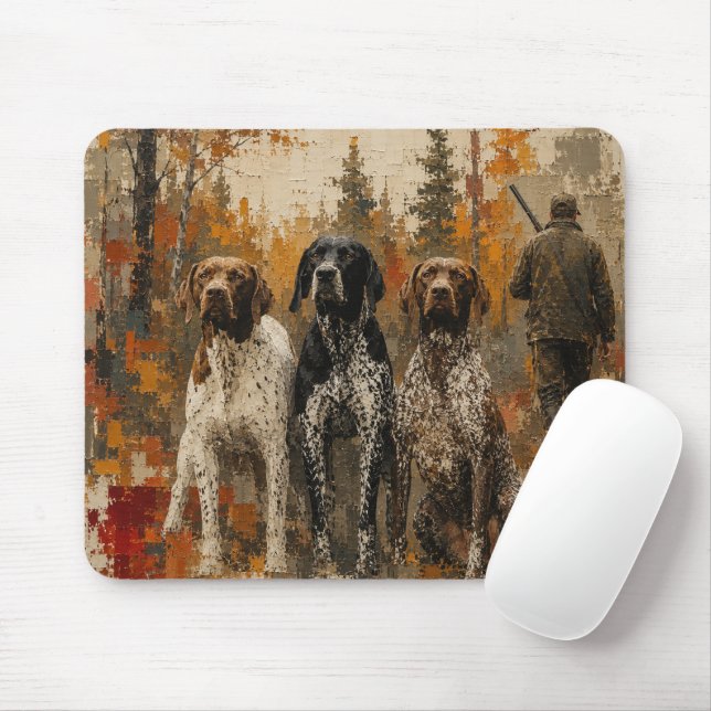 German Shorthaired Pointer  Mouse Pad (With Mouse)