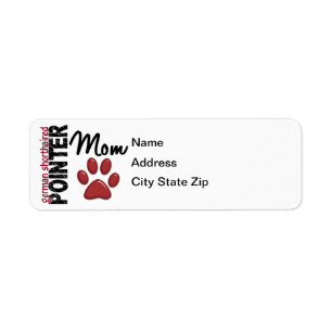 German Shorthaired Pointer Mum 2 Return Address Label